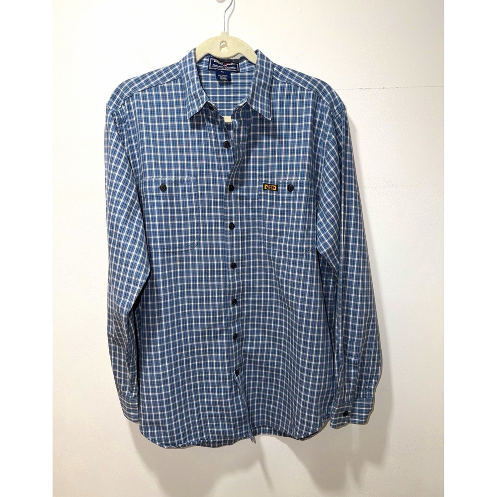 Polo Sport Ralph Lauren Men's XL Button-Up Shirt VTG Preppy Heritage Ranch Check